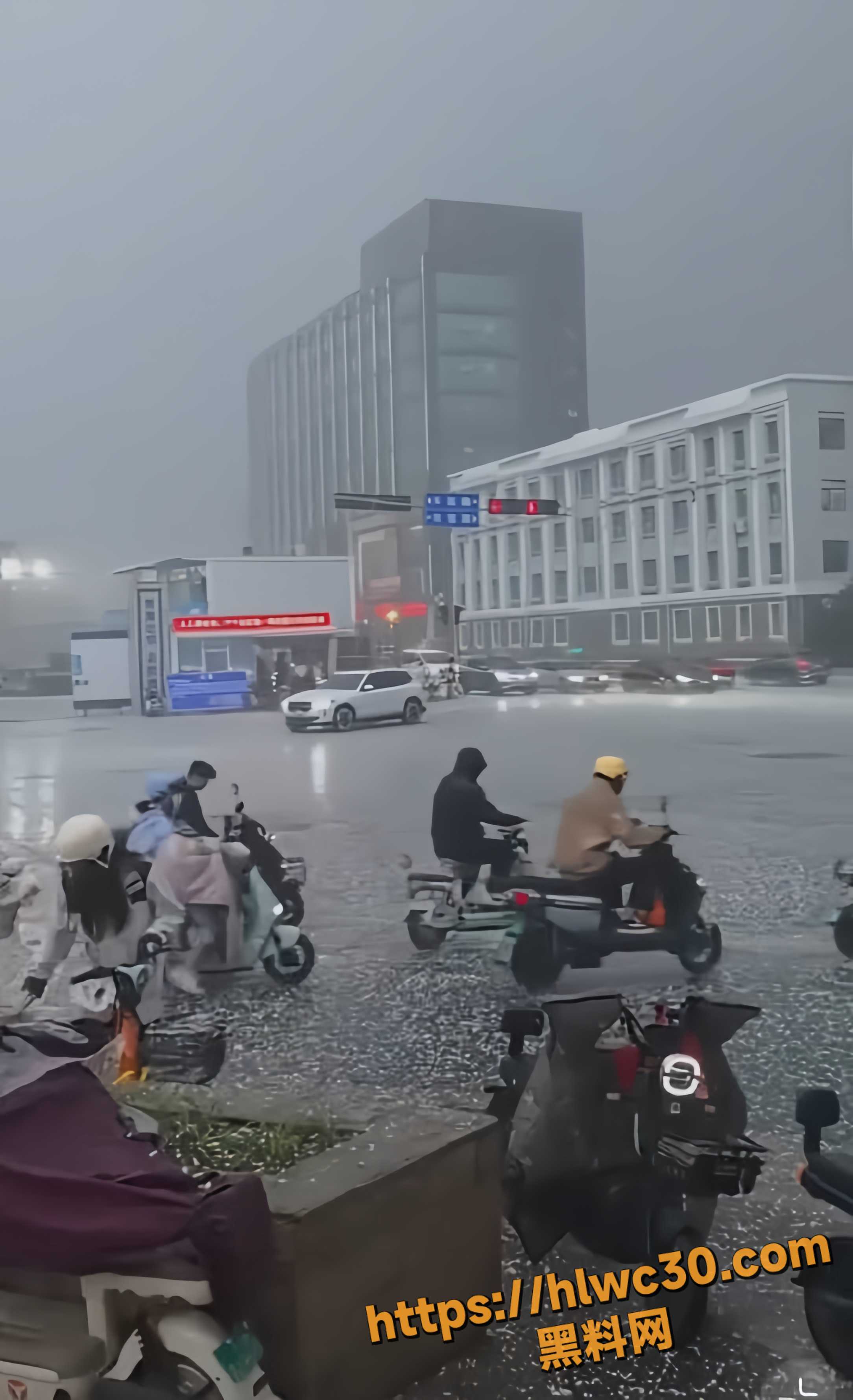 固安冰灾现场视频2